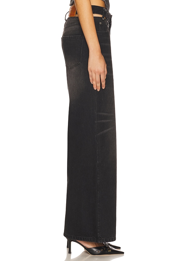view 2 of 6 Cutout Denim Trousers Jeans in Black