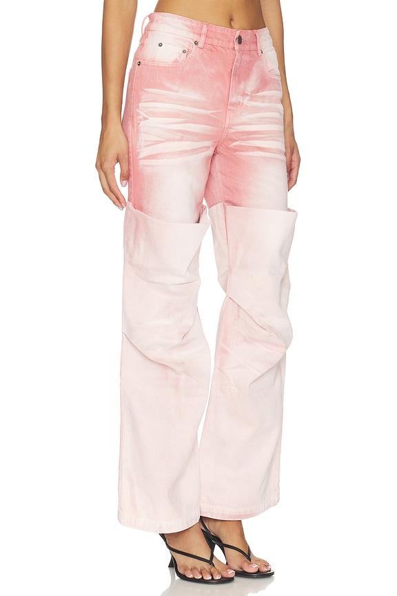 view 2 of 6 Roll-Cuff Slim Fit Jean in Pink