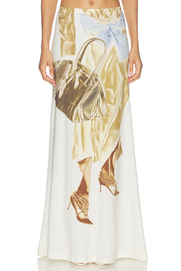 view 1 of 6 JUPE PRINTED in White