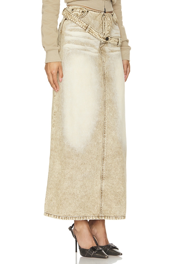 view 2 of 4 FALDA MAXI in Brown