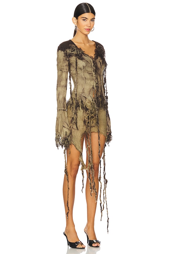 view 2 of 3 WASHED FLOWER 셔츠 in Brown