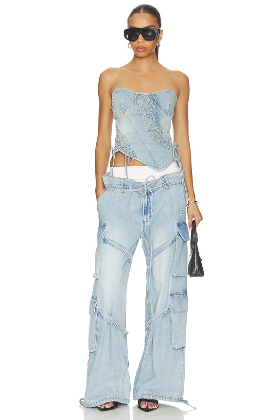 Asymmetrical Lace-Up Corset