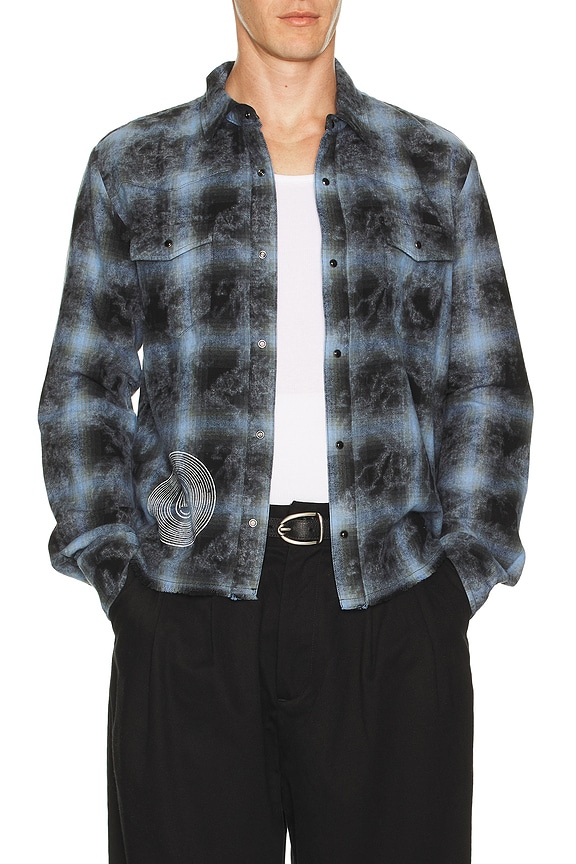 view 2 of 4 Flannel Shirt in Overdye Blue