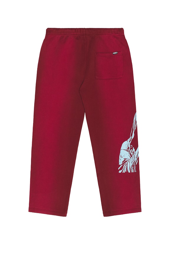 view 2 of 7 Stencil Logo Sweatpants in Burgundy