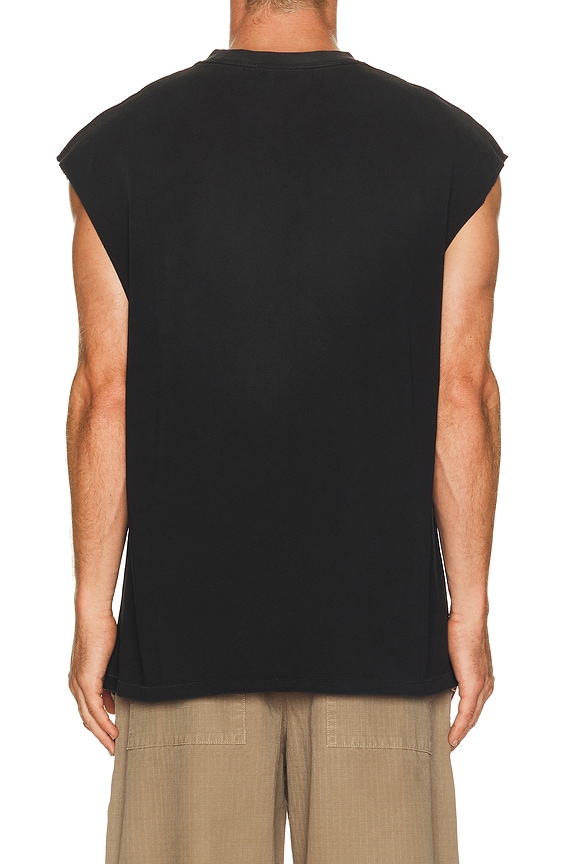 view 2 of 5 Techno Robot Sleeveless Tee in Vintage Black