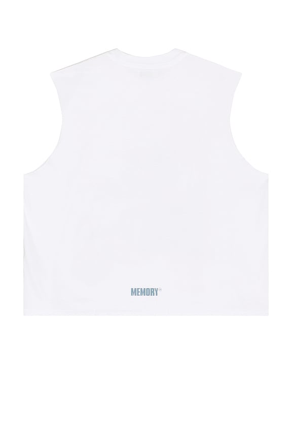 view 2 of 4 Desert Scene Sleeveless Crop Tee in Off White
