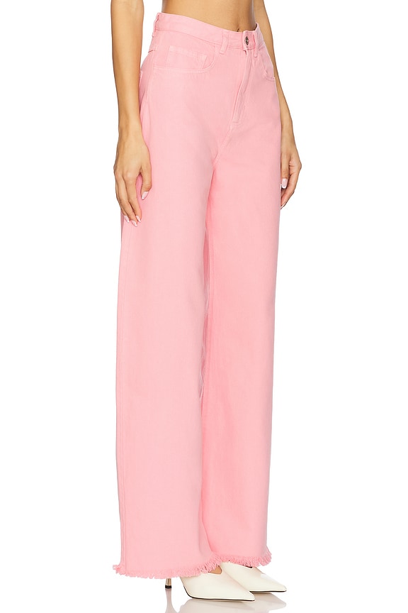 view 2 of 6 Drill Boyfriend Trousers in Pink