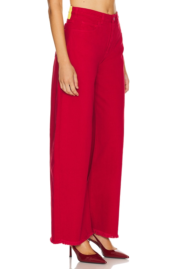 view 2 of 6 Boyfriend Jeans in Red