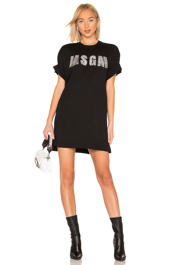 view 1 of 5 MSGM T-Shirt Dress in Black