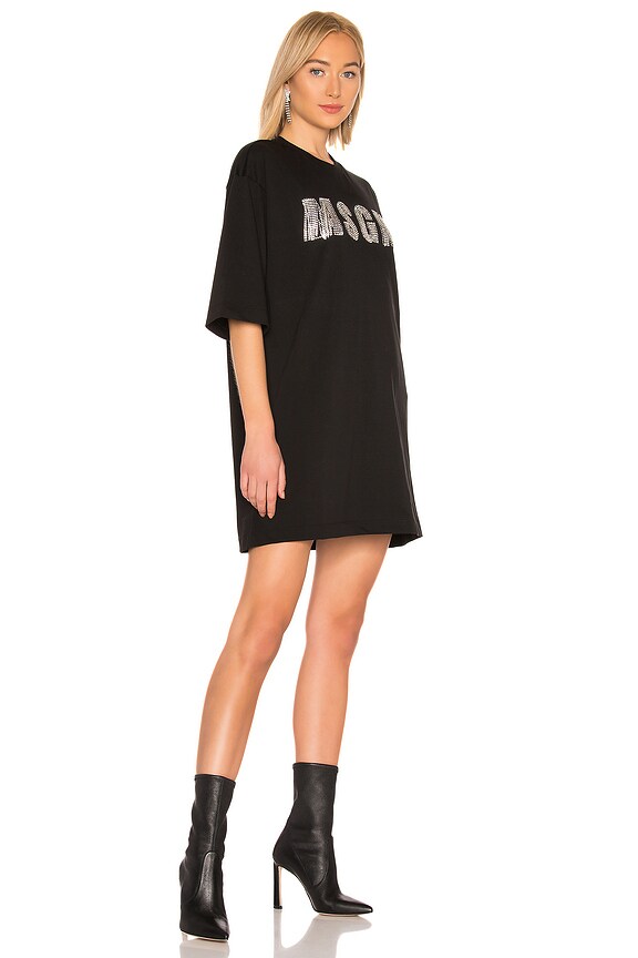 view 2 of 5 MSGM T-Shirt Dress in Black