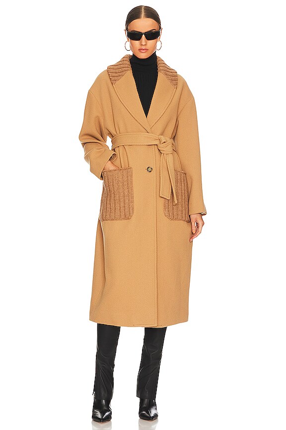 view 2 of 4 ABRIGO BELTED WOOL in Camel