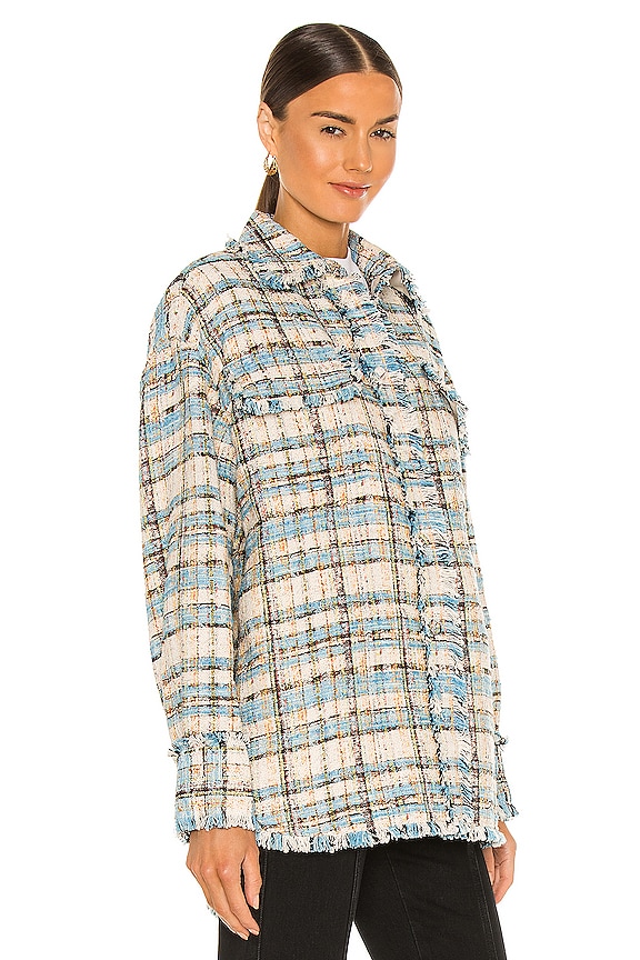 view 2 of 4 Camicia Plaid Shirt in Light Blue