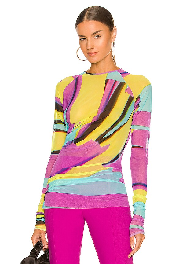 view 2 of 5 Abstract Print Top in Multicolor