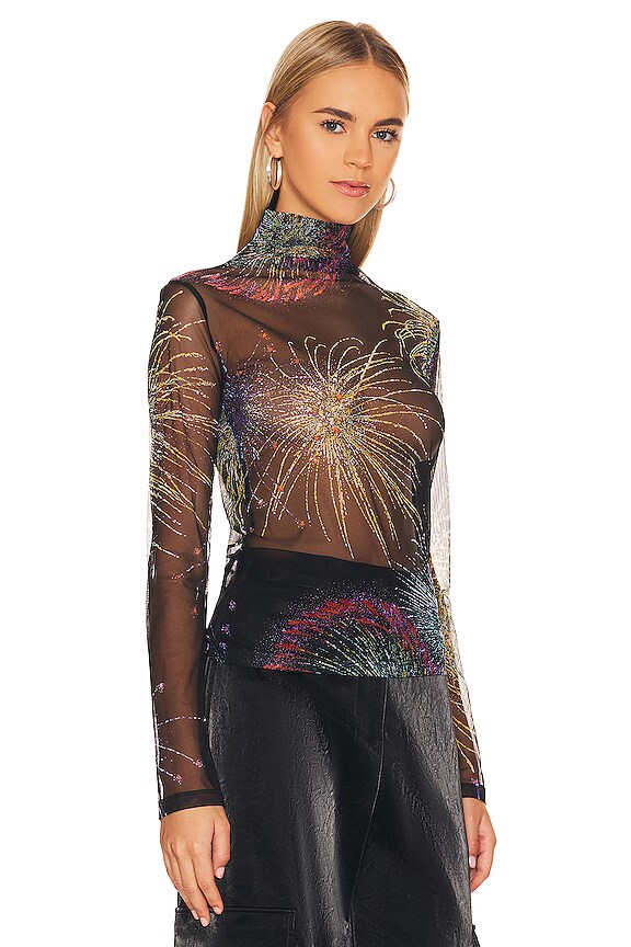 view 2 of 4 Fireworks Top in Black