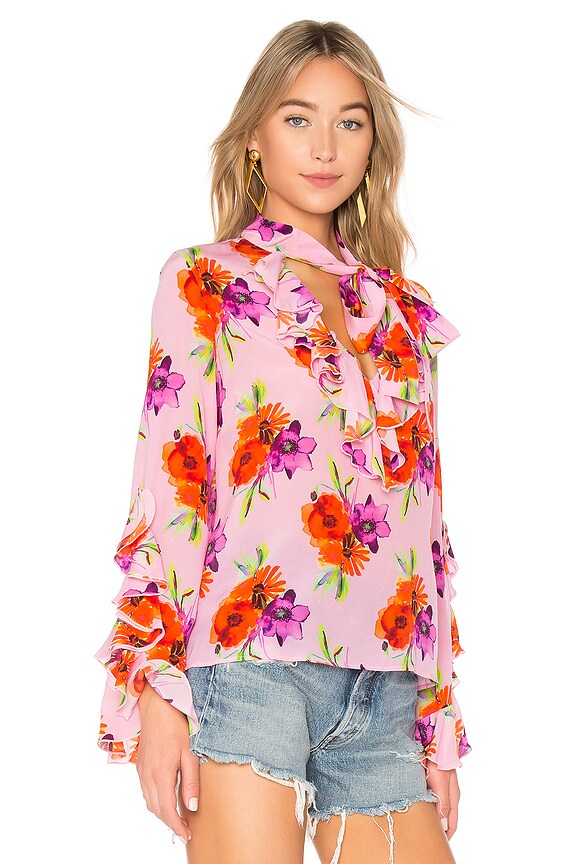 view 2 of 4 Ruffle Top in Pink