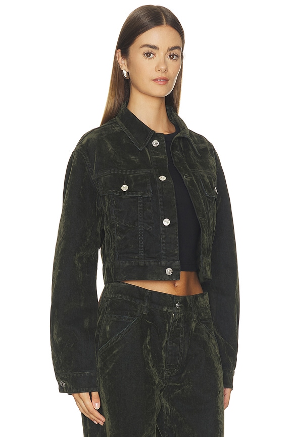 view 2 of 4 Marlow Jacket in Olive Green Velvet