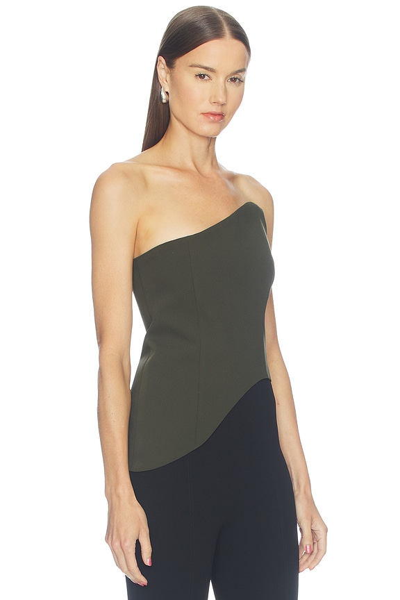 view 2 of 5 Cleo Corset in Olive Green