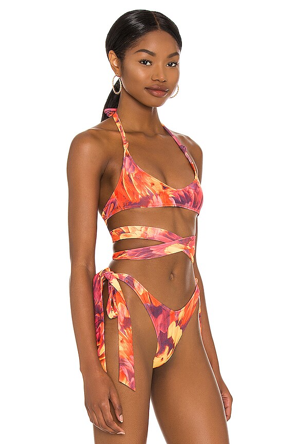 view 2 of 4 DEVLIN 랲 비키니 탑 in Tangerine