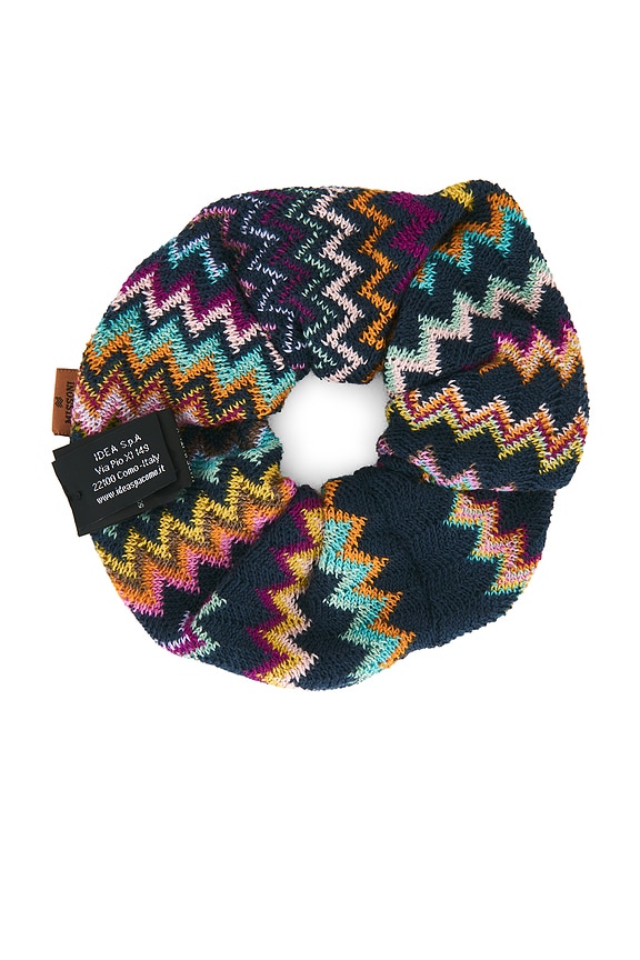 view 2 of 2 Scrunchie in Teal Multicolor