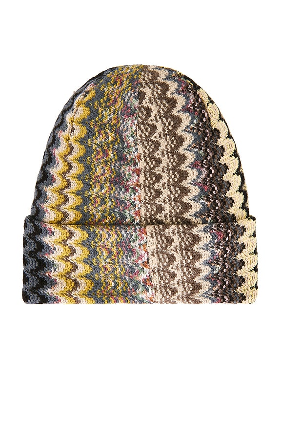 view 2 of 2 Beanie in Grey & Yellow Multicolor