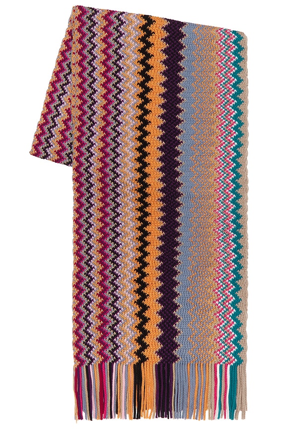 view 2 of 3 PAÑUELO SCARF in Mocha & Pink Multicolor