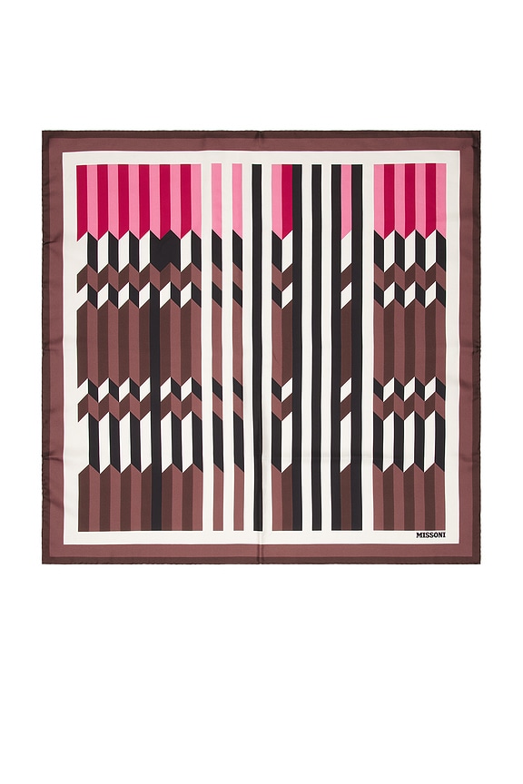 view 2 of 2 Foulard Scarf in Brown Multi in 2