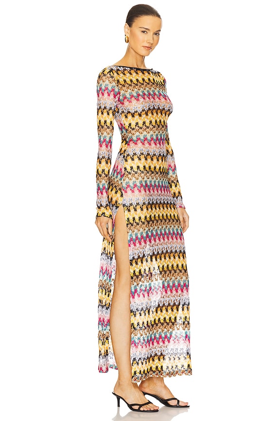 view 2 of 4 Long Cover Up in Multi With Dark Base in Multi W/ Dark Base