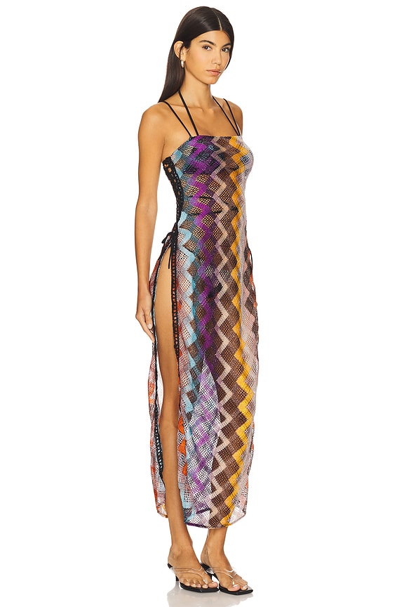 view 2 of 6 Long Cover Up in Multi Dark