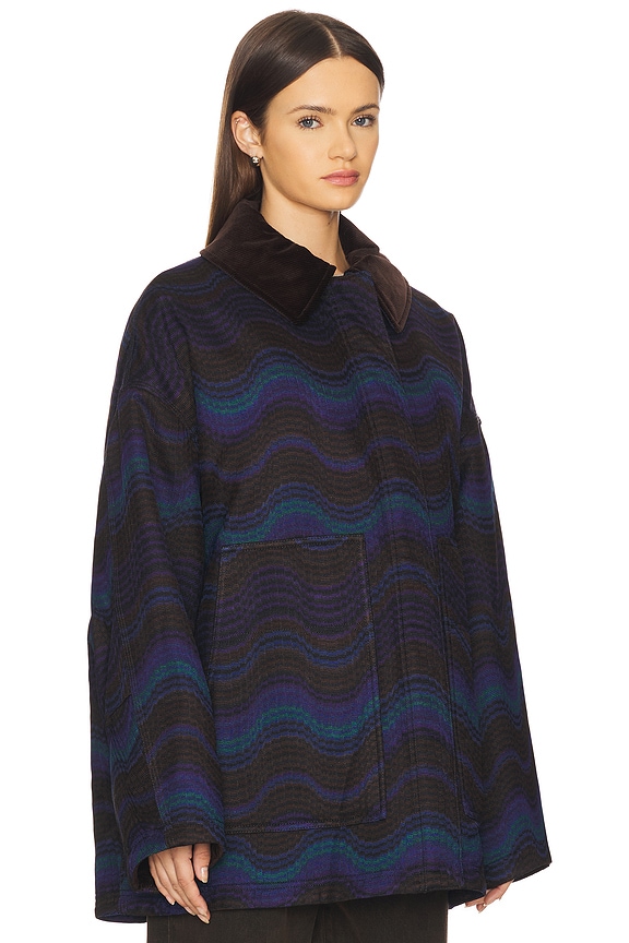 view 2 of 4 Jacket in Blue & Brown Tones