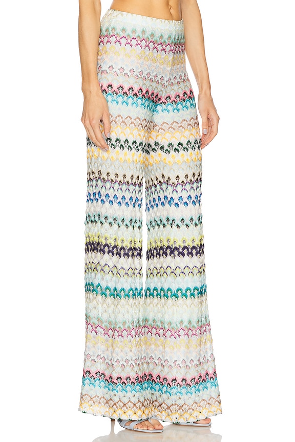 view 2 of 6 Trouser in Multi Blue, Brown, & Yellow