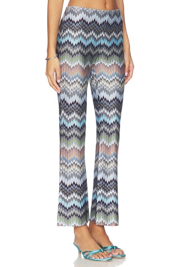 view 2 of 6 PANTALON PANT in Multicolor Blue Tones
