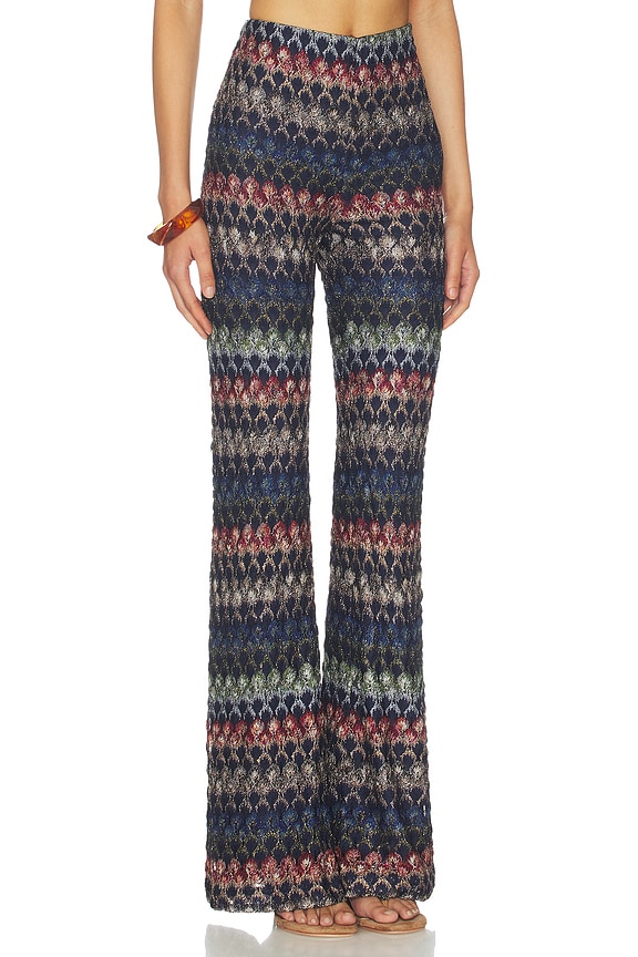 view 2 of 6 PANTALÓN CON TRABILLA TROUSERS in Multi Dark Version