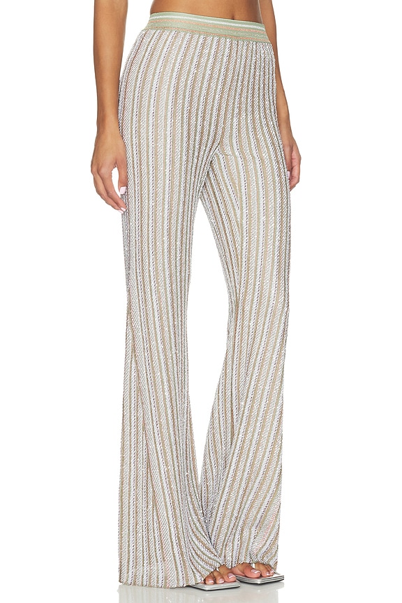 view 2 of 6 PANTALON TROUSERS in Cream, Orange And Green