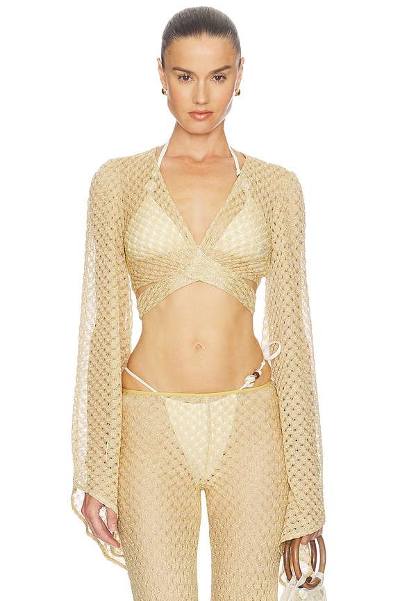 view 1 of 5 Top in Gold