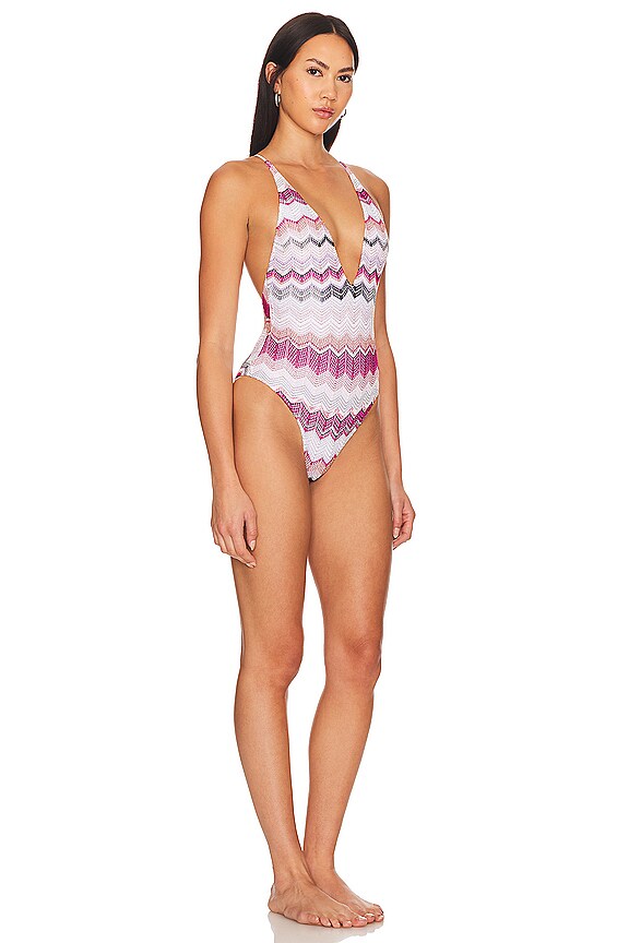 view 2 of 4 MAILLOT DE BAIN 1 PIÈCE in Multicolor Blue Tones