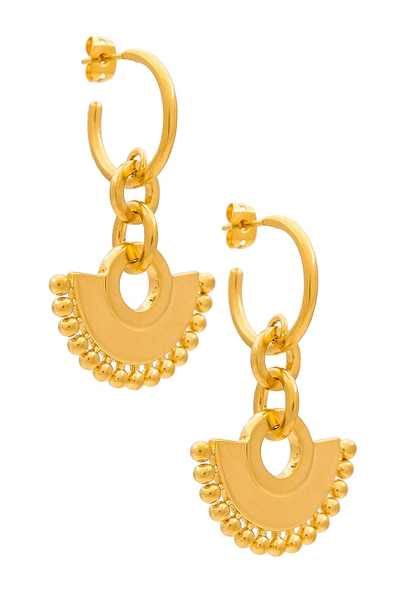 Missoma Zenyu Chandelier Hoop Earrings in Gold | REVOLVE