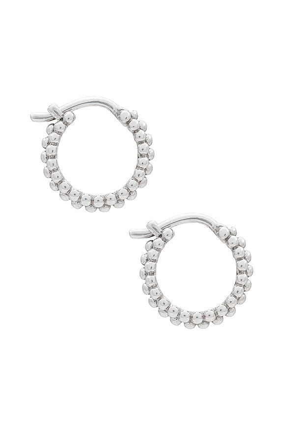 view 2 of 3 Silver Baya Mini Hoops in Silver