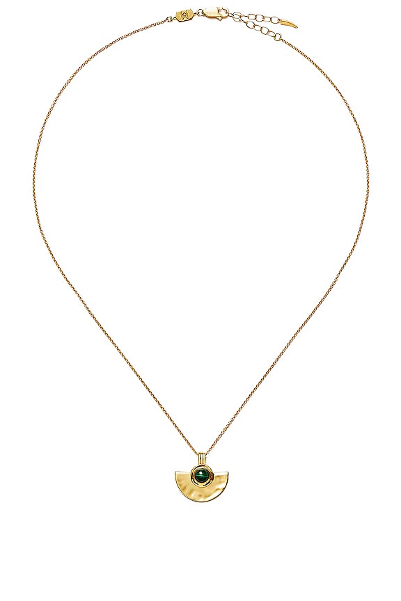 Missoma Zenyu Gemstone Fan Necklace in Gold REVOLVE