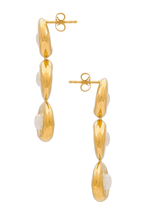 view 2 of 2 Doughnut Long Drop in Gold