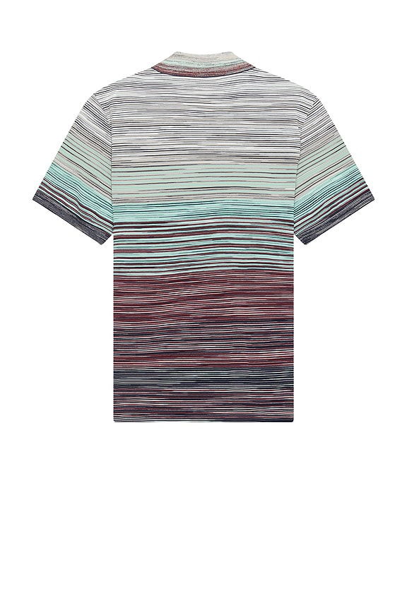 view 2 of 3 Short Sleeve Polo in Red & Blue