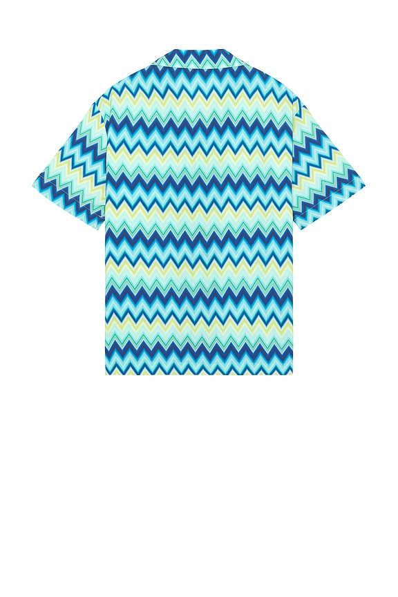 view 2 of 4 Short Sleeve Shirt in Blue & Green Tones