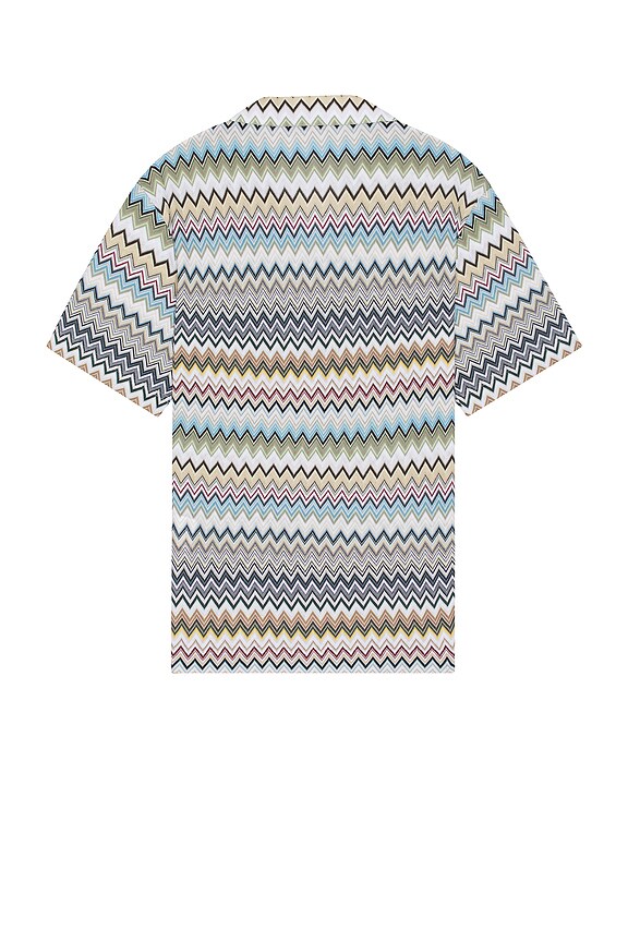 view 2 of 4 Short Sleeve Shirt in Green, Beige, & Light Blue
