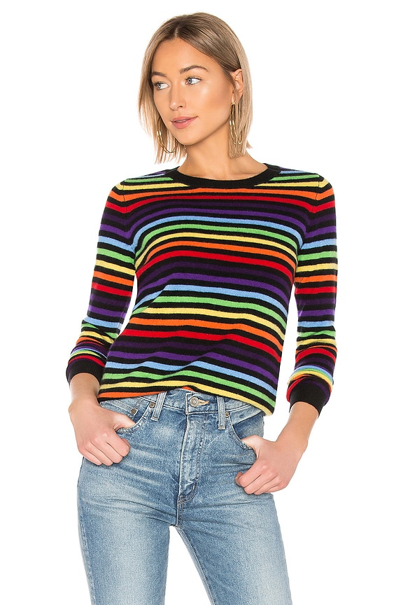 view 1 of 4 Mars Pullover in Black Rainbow