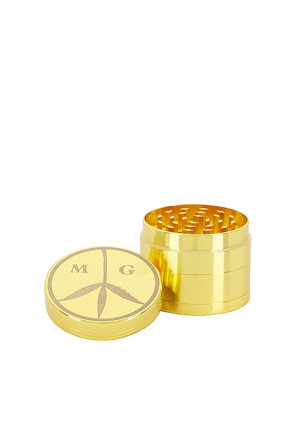 view 2 of 4 Peace Logo Grinder in Gold