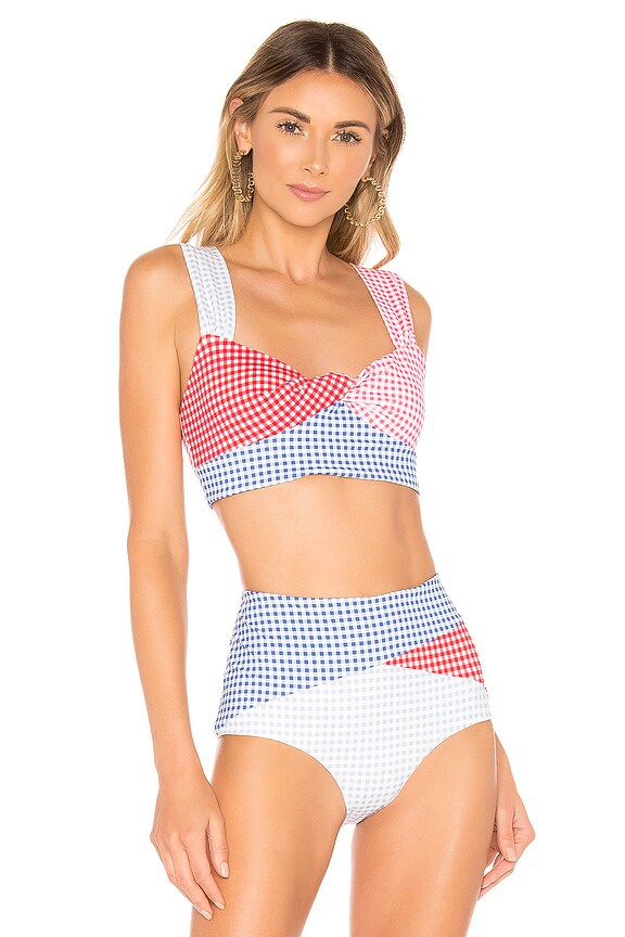 view 1 of 4 Sagaponack Top in Multi Color Gingham