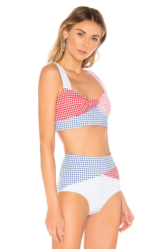 view 2 of 4 Sagaponack Top in Multi Color Gingham
