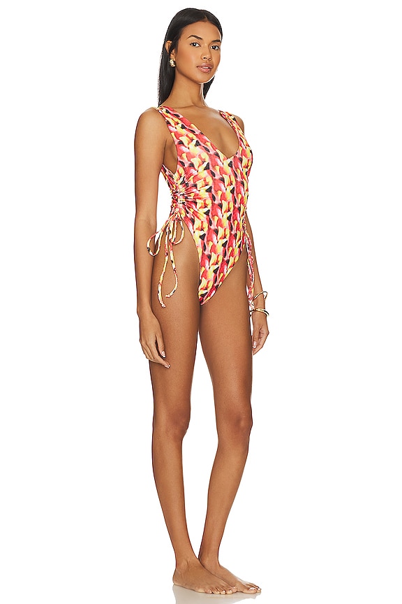 view 2 of 4 V One Piece in Kaleidoscope