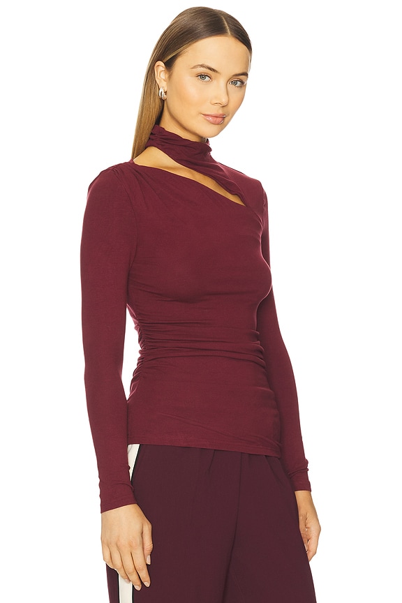 view 2 of 4 Franklin L/S Top in Plum