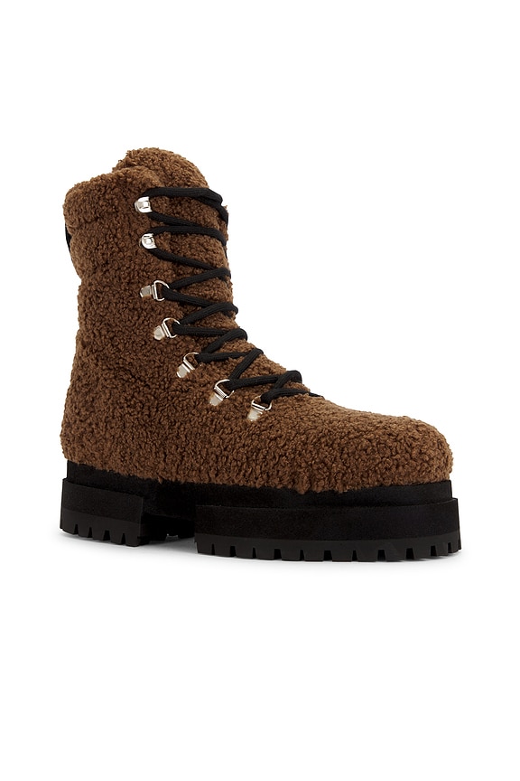 view 2 of 5 Acacia Teddy Hiking Boot in Chocolate