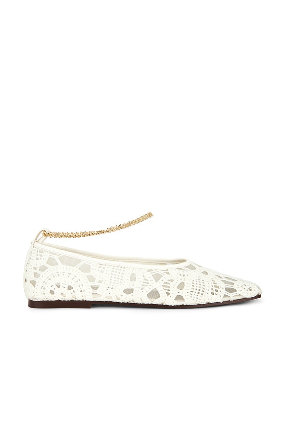 view 1 of 5 Augusta Ballet Flat in Bianco